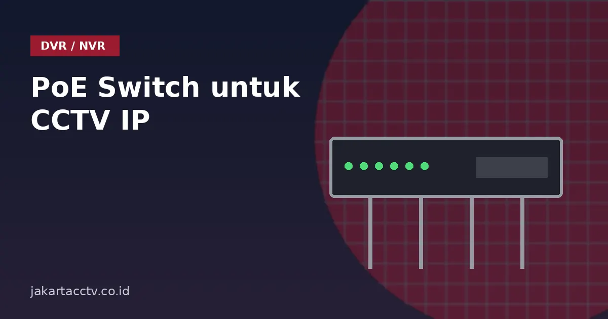 PoE Switch untuk CCTV IP: Cara Kerja, Cara Menghitung Daya, dan Tips Memilih